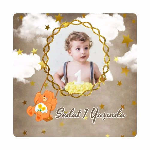 Ayıcık Temalı Doğum Günü Magneti